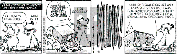 Over the Hedge on Thursday January 8, 2004 Comic Strip
