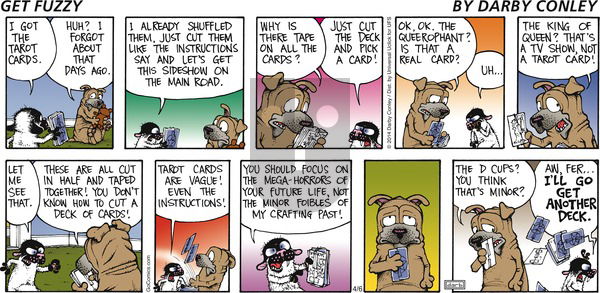 Get Fuzzy on Sunday April 6, 2014 Comic Strip