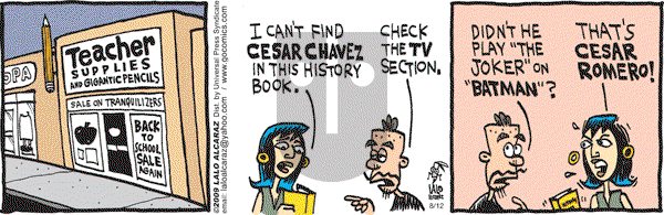 La Cucaracha on Wednesday August 12, 2009 Comic Strip