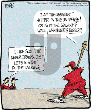 In the Bleachers on Tuesday July 28, 2015 Comic Strip