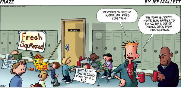 Frazz on Sunday February 5, 2012 Comic Strip