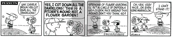 Peanuts on Wednesday April 7, 1965 Comic Strip