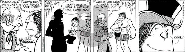 Alley Oop on Thursday October 18, 2001 Comic Strip