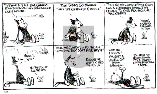 Pat Oliphant on Friday March 25, 1994 Comic Strip