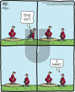 In the Bleachers on Saturday September 2, 2017 Comic Strip