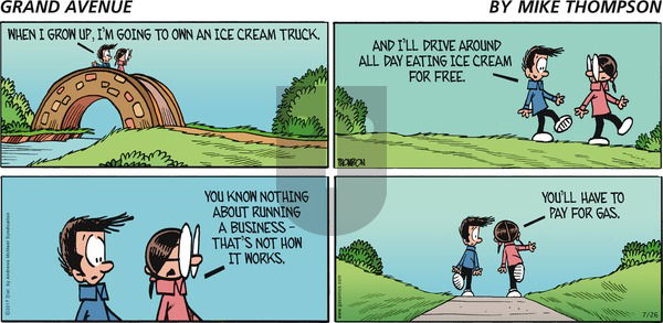 Grand Avenue on Sunday July 26, 2020 Comic Strip