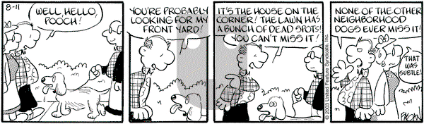 Drabble on Monday August 11, 2003 Comic Strip