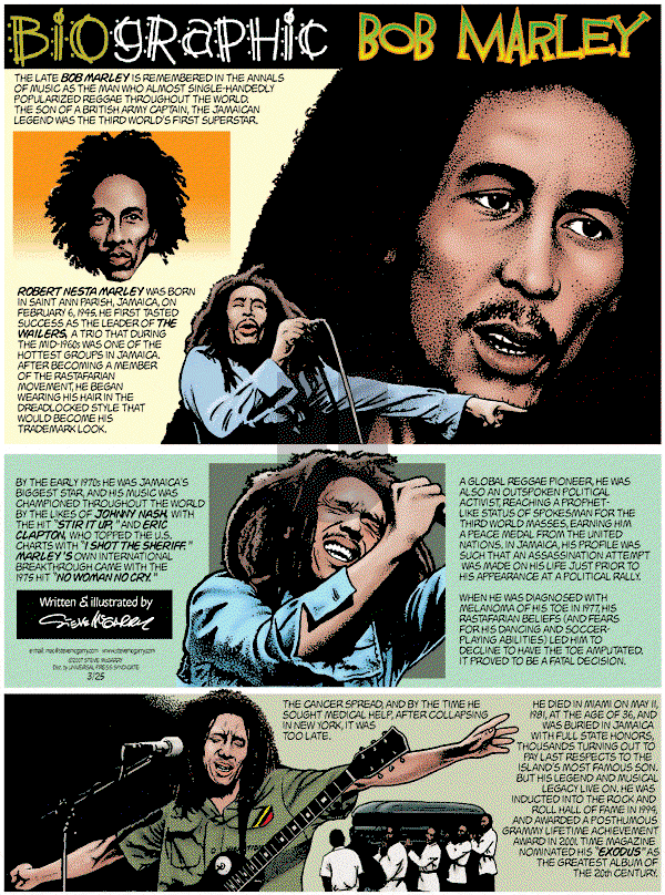 Biographic on Sunday March 25, 2007 Comic Strip