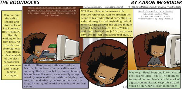 The Boondocks on Sunday September 12, 1999 Comic Strip