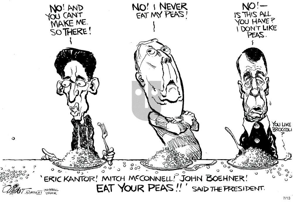 Pat Oliphant - Wednesday July 13, 2011 Comic Strip