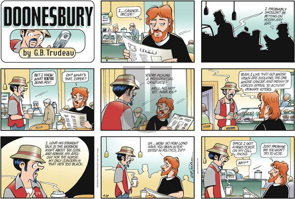 Doonesbury on Sunday April 29, 2007 Comic Strip