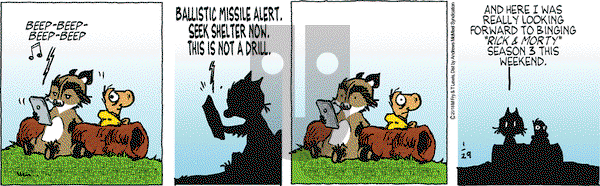 Over the Hedge on Monday January 29, 2018 Comic Strip
