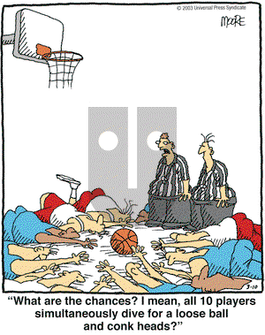 In the Bleachers on Monday March 10, 2003 Comic Strip