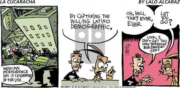 La Cucaracha on Sunday September 16, 2007 Comic Strip