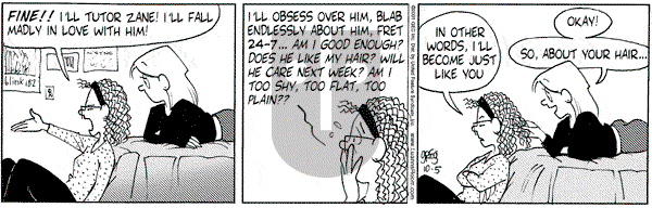 Luann on Friday October 5, 2001 Comic Strip