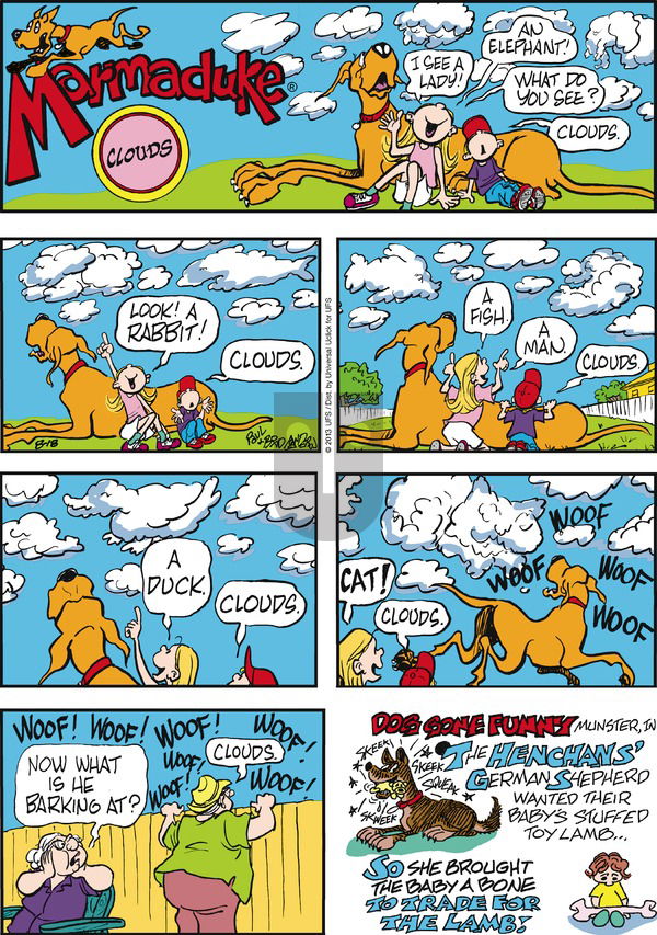 Marmaduke on Sunday August 18, 2013 Comic Strip