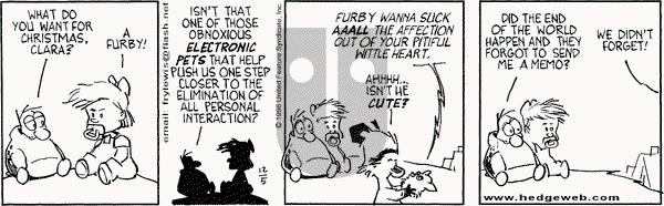 Over the Hedge on Saturday December 5, 1998 Comic Strip