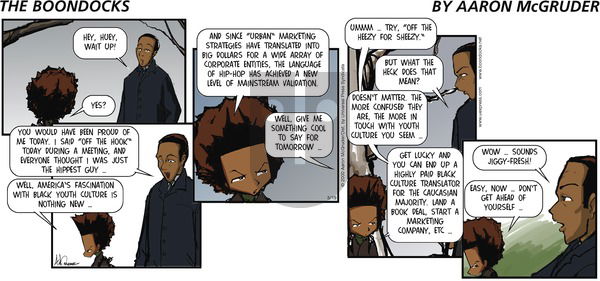 The Boondocks on Sunday March 19, 2000 Comic Strip