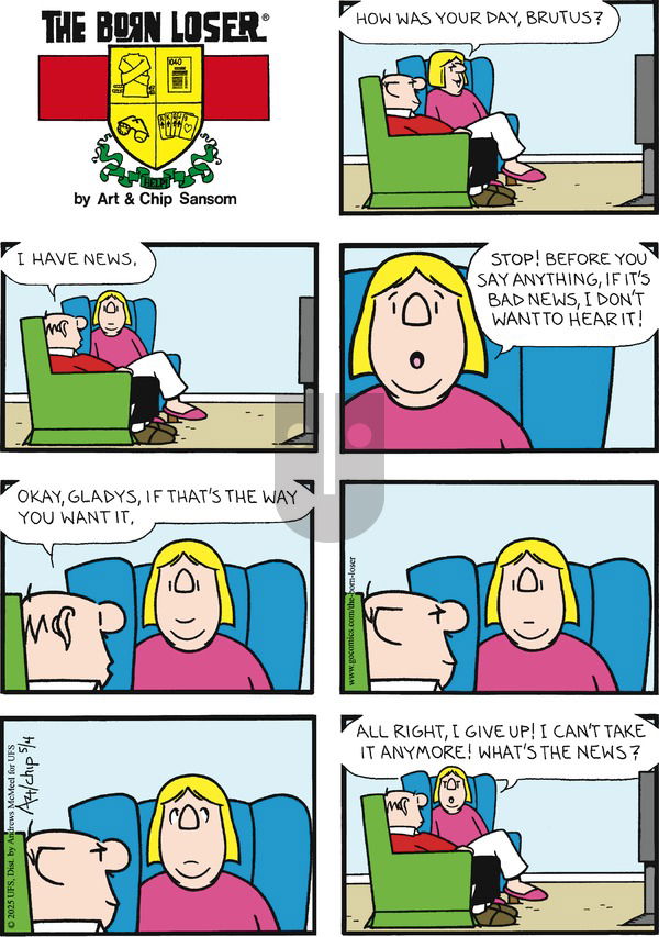 The Born Loser on Sunday May 4, 2025 Comic Strip