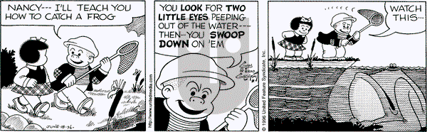 Nancy on Tuesday June 18, 1996 Comic Strip