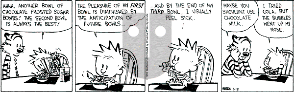 Calvin and Hobbes - Thursday June 18, 1992 Comic Strip