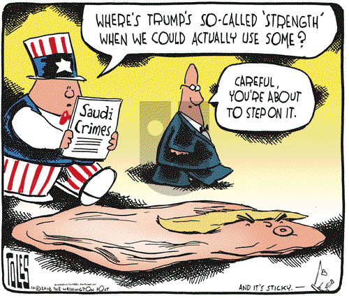 Tom Toles on Tuesday October 23, 2018 Comic Strip