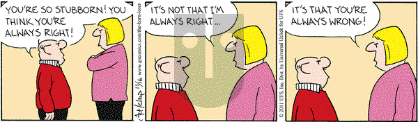 The Born Loser on Wednesday November 16, 2011 Comic Strip