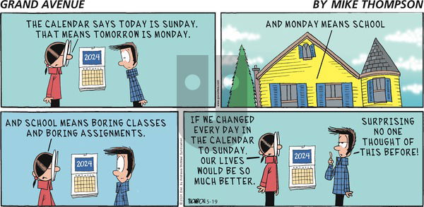 Grand Avenue - Sunday May 19, 2024 Comic Strip