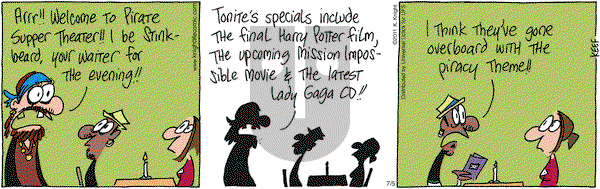 The Knight Life on Tuesday July 5, 2011 Comic Strip