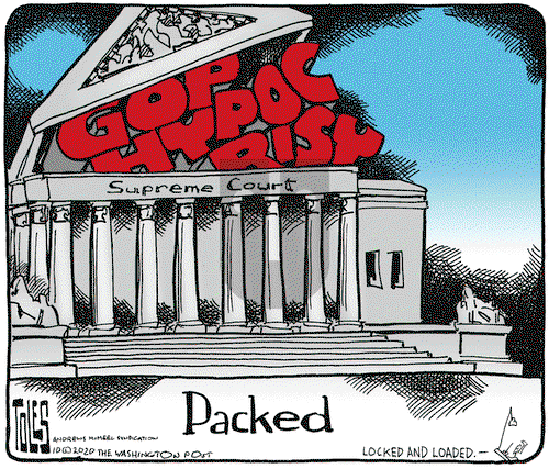 Tom Toles on Friday October 16, 2020 Comic Strip