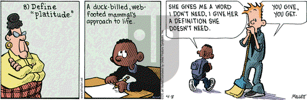 Frazz - Thursday April 8, 2010 Comic Strip