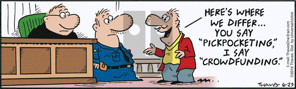 Frank and Ernest on Thursday June 23, 2016 Comic Strip