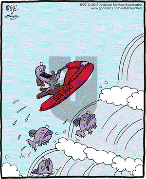 In the Bleachers on Wednesday August 22, 2018 Comic Strip