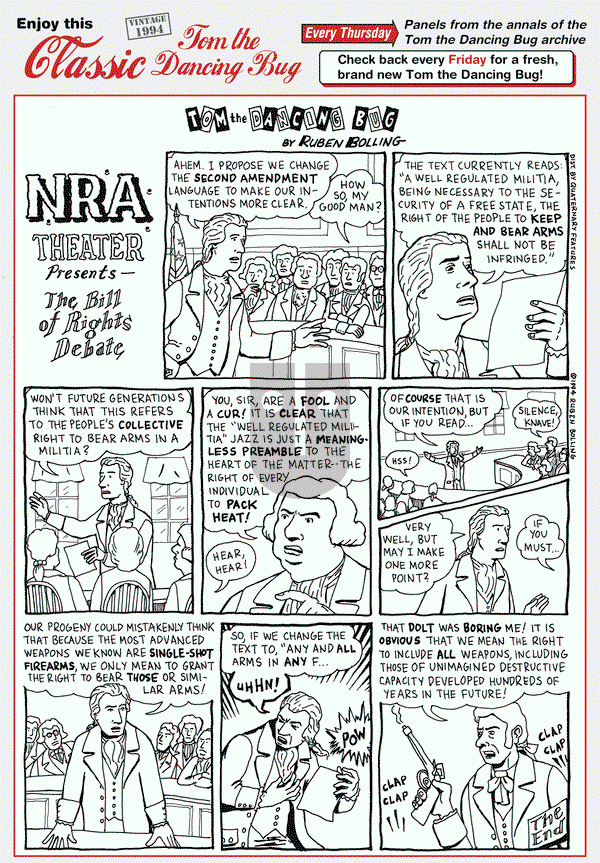 Tom the Dancing Bug on Thursday July 23, 2020 Comic Strip