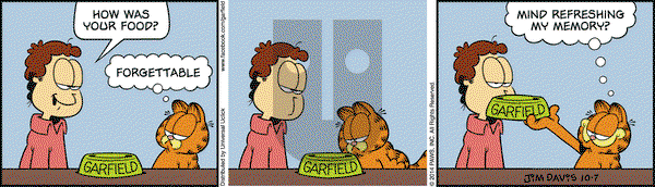 Garfield on Tuesday October 7, 2014 Comic Strip