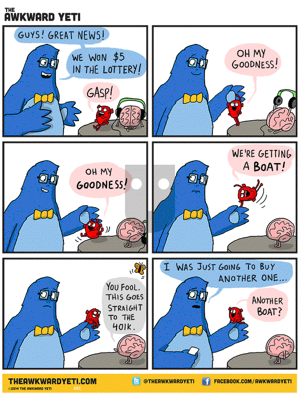 The Awkward Yeti - Tuesday January 27, 2015 Comic Strip