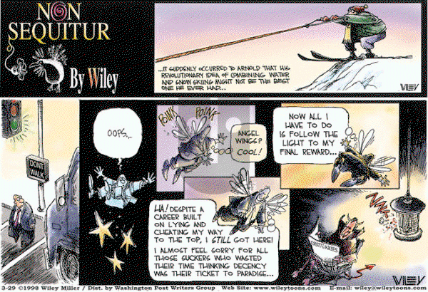 Non Sequitur on Sunday March 29, 1998 Comic Strip