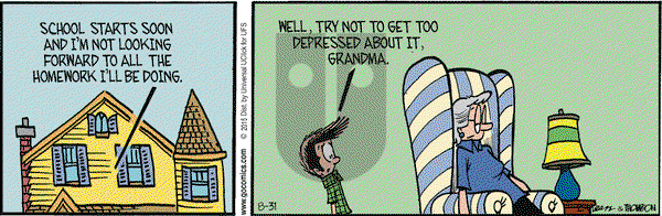 Grand Avenue on Monday August 31, 2015 Comic Strip