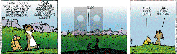Over the Hedge on Tuesday November 4, 2014 Comic Strip