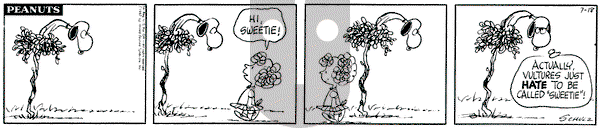 Peanuts on Tuesday July 18, 1967 Comic Strip