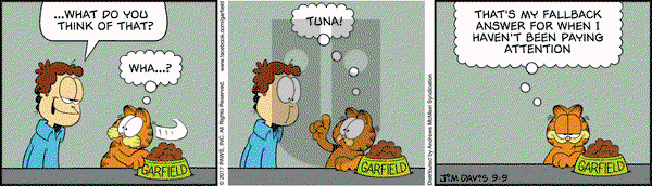 Garfield on Saturday September 9, 2017 Comic Strip