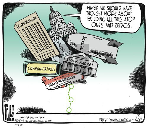 Tom Toles on Sunday July 12, 2015 Comic Strip