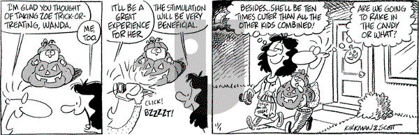 Baby Blues on Thursday November 1, 1990 Comic Strip