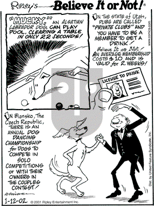 Ripley's Believe It or Not on Thursday October 23, 2003 Comic Strip