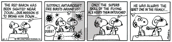 Peanuts on Thursday October 7, 1982 Comic Strip