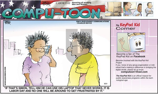 Compu-toon on Sunday August 31, 2014 Comic Strip