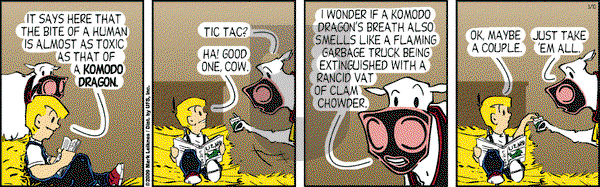 Cow and Boy Classics on Tuesday March 10, 2009 Comic Strip