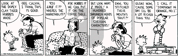 Calvin and Hobbes - Saturday June 27, 1992 Comic Strip