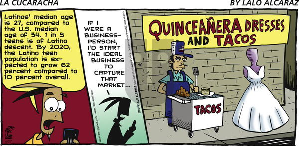 La Cucaracha - Sunday April 27, 2014 Comic Strip