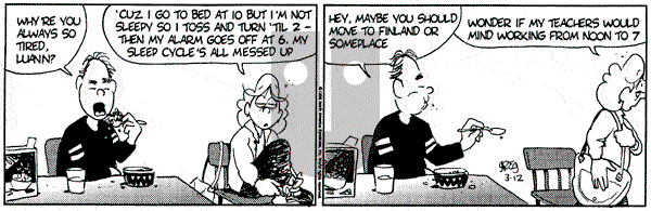 Luann on Tuesday March 12, 1996 Comic Strip